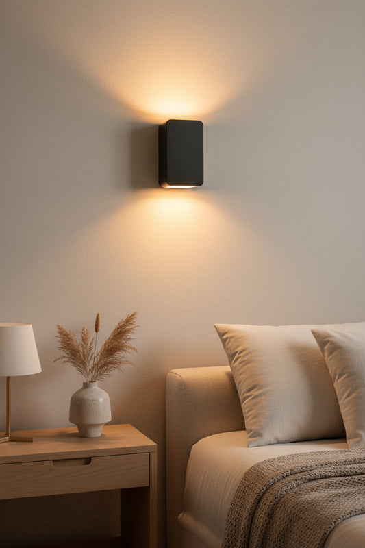 Minimalist Square LED Wall Sconce – Small Aluminum Hallway Wall Light