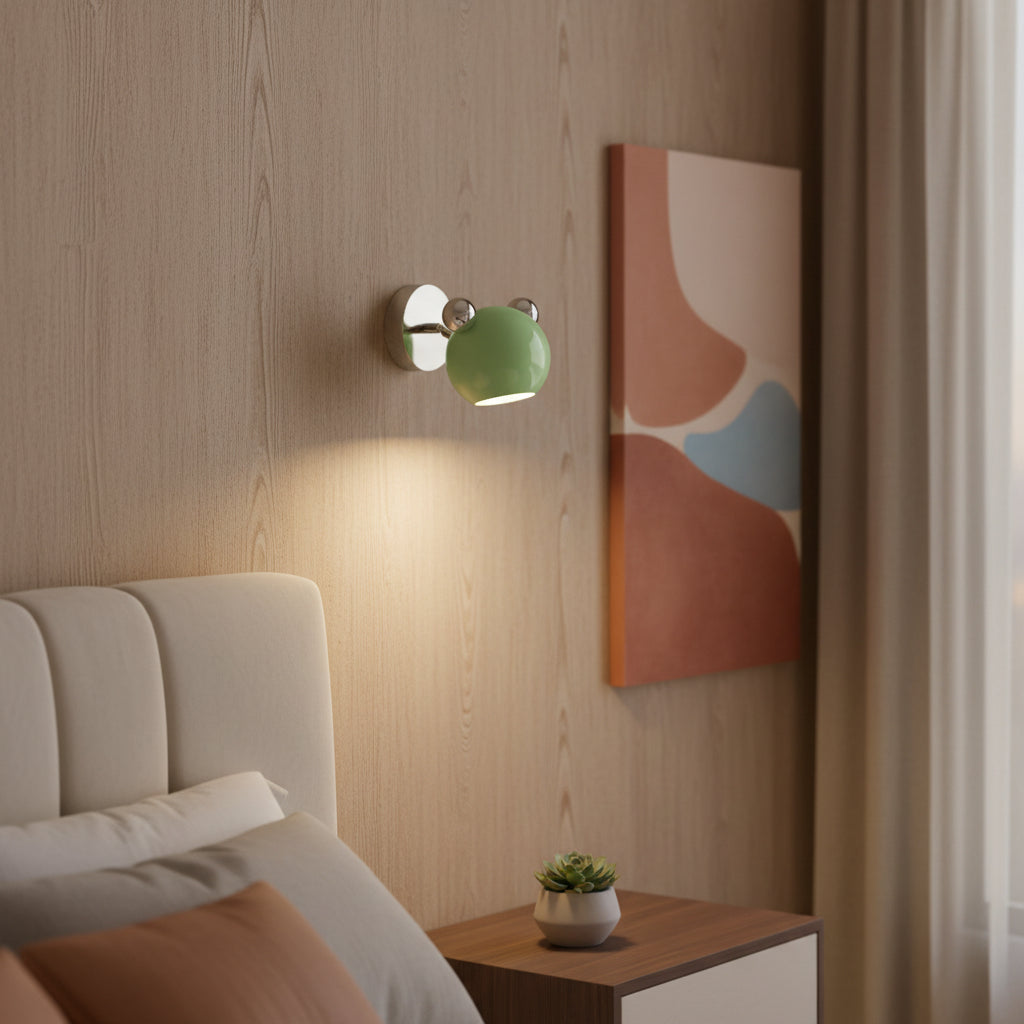 Kids Bear Wall Sconce LED Light – Cartoon Iron Bedroom Wall Lamp for Children